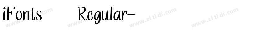 iFonts周年体 Regular字体转换